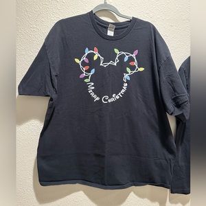 His and hers Disney Merry Christmas Shirts